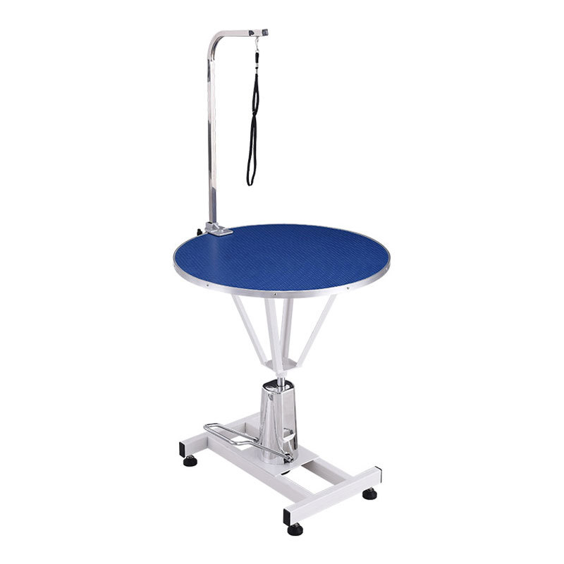 Pet grooming round table Hydraulic Lifting Adjustable Height Dog Grooming Table SF-702