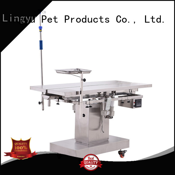 Lingyu veterinary surgery table supplier for pet hospital